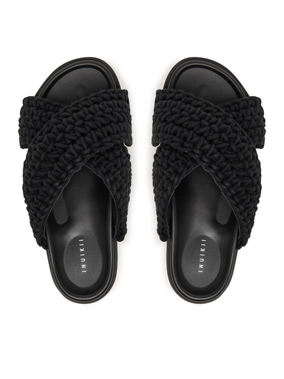 Inuikii Inuikii Pantoletten Woven 1004.003.0062 Schwarz