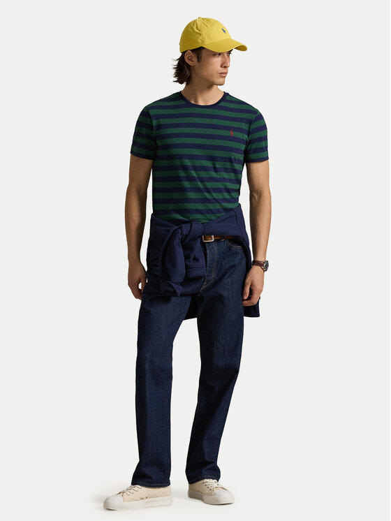 Polo Ralph Lauren Polo Ralph Lauren Тишърт 710803479031 Зелен Custom Slim Fit