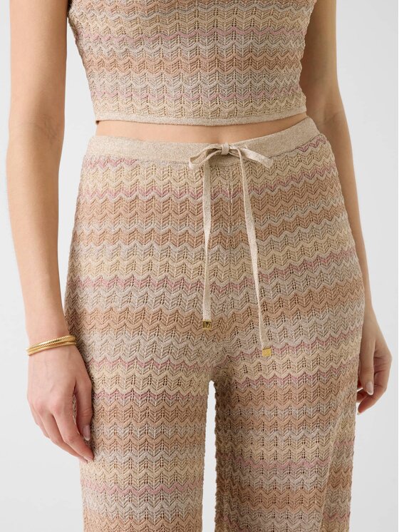 Marciano Guess Marciano Guess Kalhoty z materiálu 181844 Béžová Slim Fit