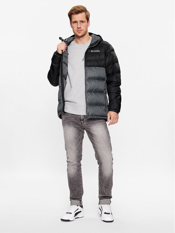 Columbia Columbia Зимно яке Buck Butte™ Insulated Hooded Jacket Сив Regular Fit