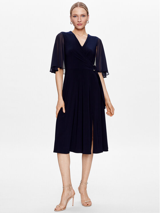 Joseph Ribkoff Rochie cocktail 231757 Bleumarin Regular Fit La Reducere si Transport Gratuit Femei 2023-10-04 3
