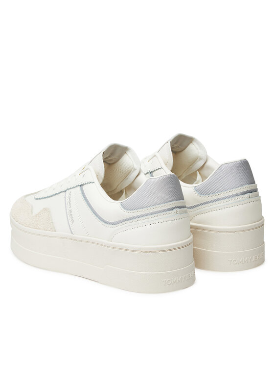 Tommy Jeans Tommy Jeans Laisvalaikio batai The Greenwich Flatform EN0EN02807 Balta