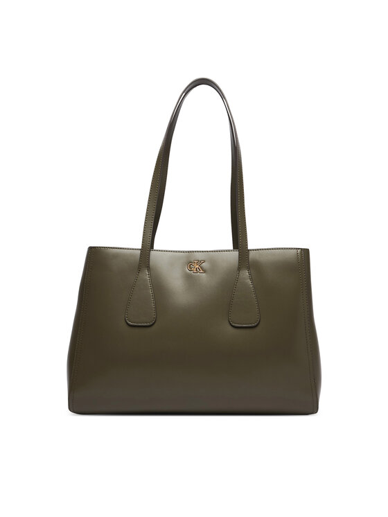 Calvin Klein Geantă Ck Medium Work Tote LV04F3442G Verde