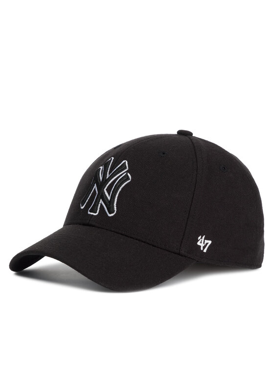47 Brand Kepurė su snapeliu New York Yankees B-MVPSP17WBP-BKC Juoda