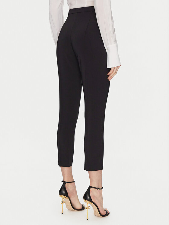 Elisabetta Franchi Elisabetta Franchi Kalhoty z materiálu PA-076-51E2-V280 Černá Regular Fit
