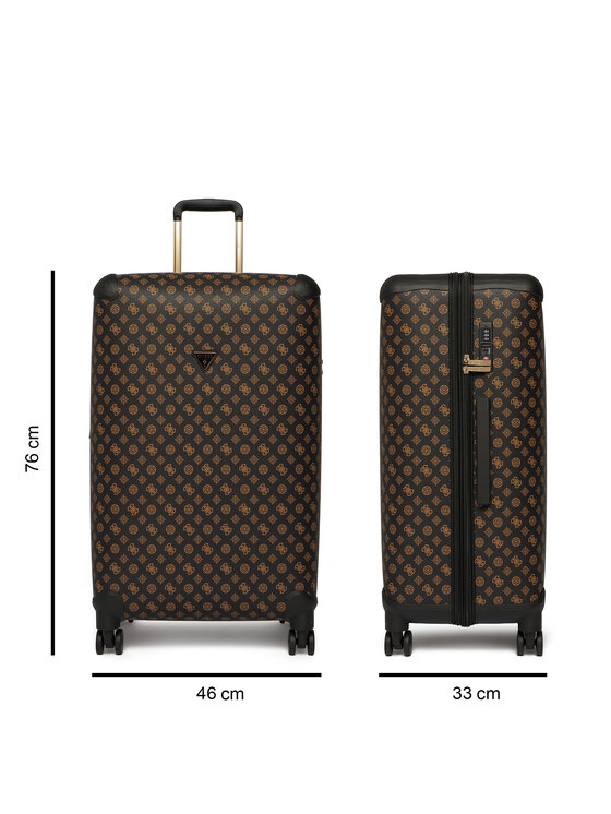 Guess Guess Liels koferis Wilder Travel TWHP74 52988 Tumši brūna
