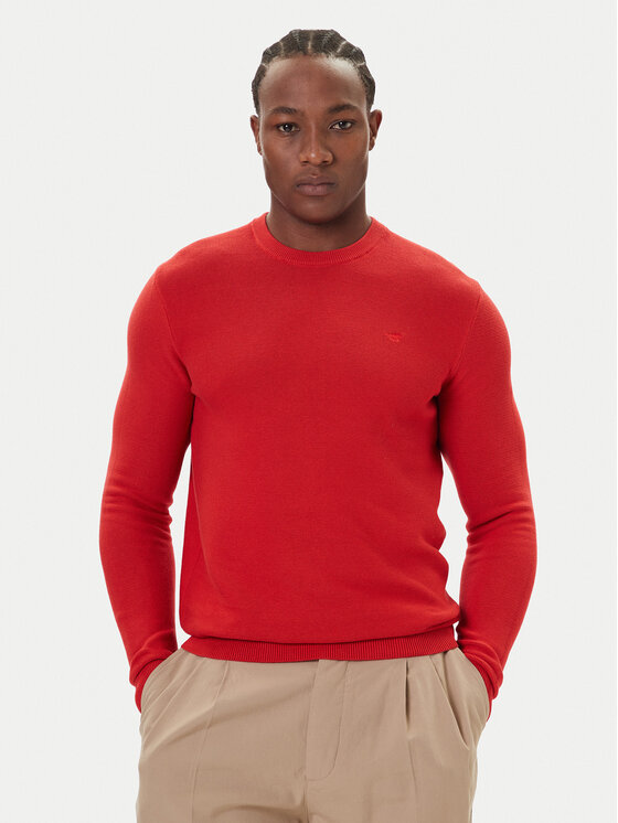 Mustang Mustang Pullover Elliot 1016844 Rot Regular Fit