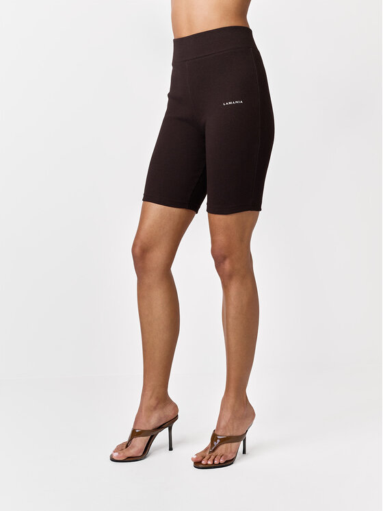 La Mania La Mania Biker shorts MIMEE Marrone scuro Basic Fit