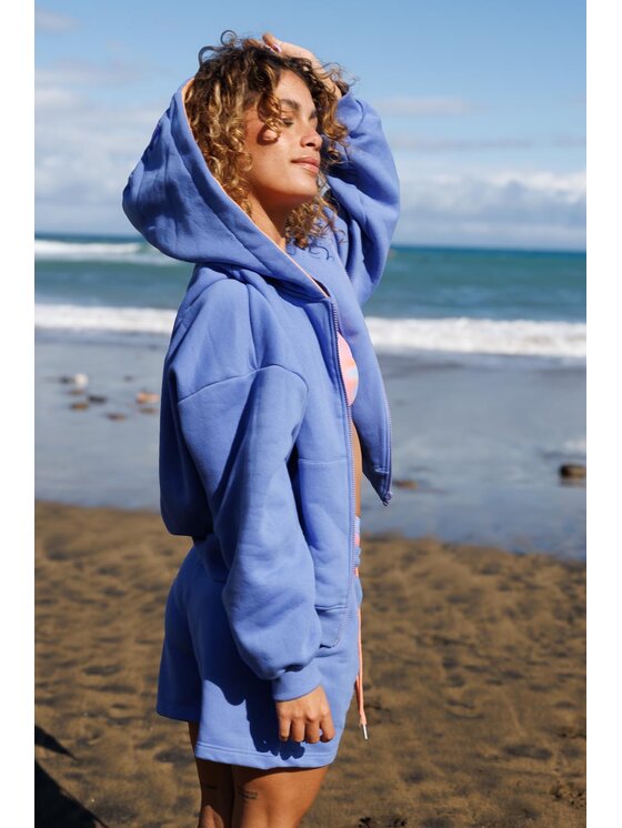 NAOKO NAOKO Bluza Catch the Waves Niebieski Loose Fit