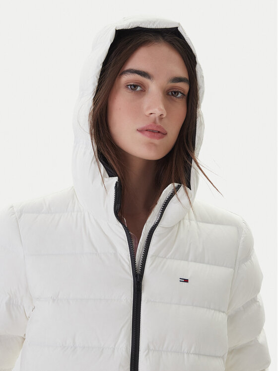 Tommy Jeans Tommy Jeans Geacă din puf DW0DW21617 Alb Regular Fit