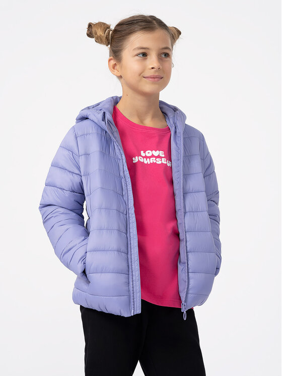 4F 4F Зимно яке 4FJAW23TDJAF266 Виолетов Regular Fit