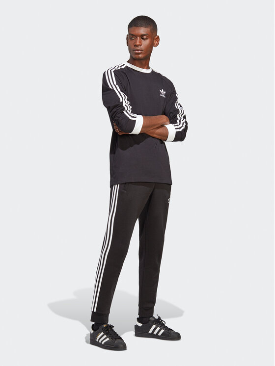 adidas adidas Longsleeve Adicolor Classics 3-Stripes Long-Sleeve Top IA4877 Czarny Slim Fit