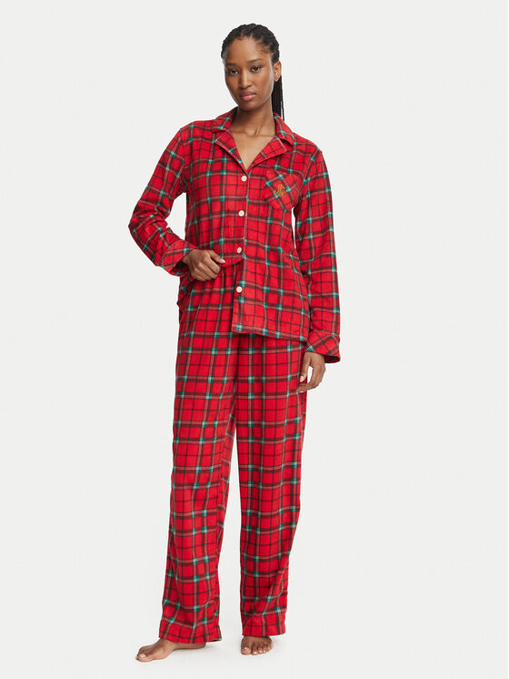 LAUREN RALPH LAUREN LAUREN RALPH LAUREN Pyžamo ILN92552F Červená Regular Fit
