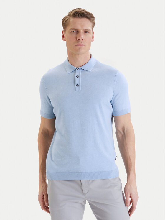 Bugatti Bugatti Polo majica 7100-75522C Modra Regular Fit