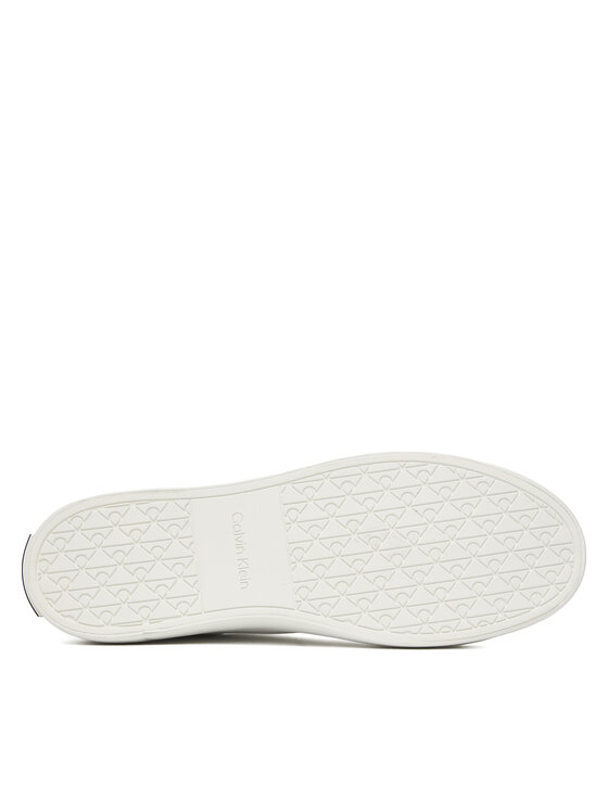 Calvin Klein Calvin Klein Laisvalaikio batai Vulc Lace Up Lth/Moire Bt HW0HW02747 Balta