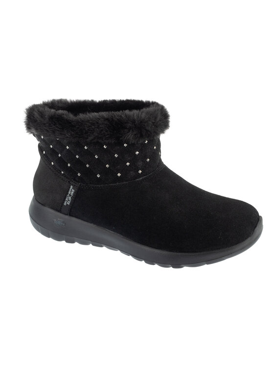Skechers Skechers Śniegowce Slip-Ins: On-The-Go Joy - Cozy Shimmer Czarny