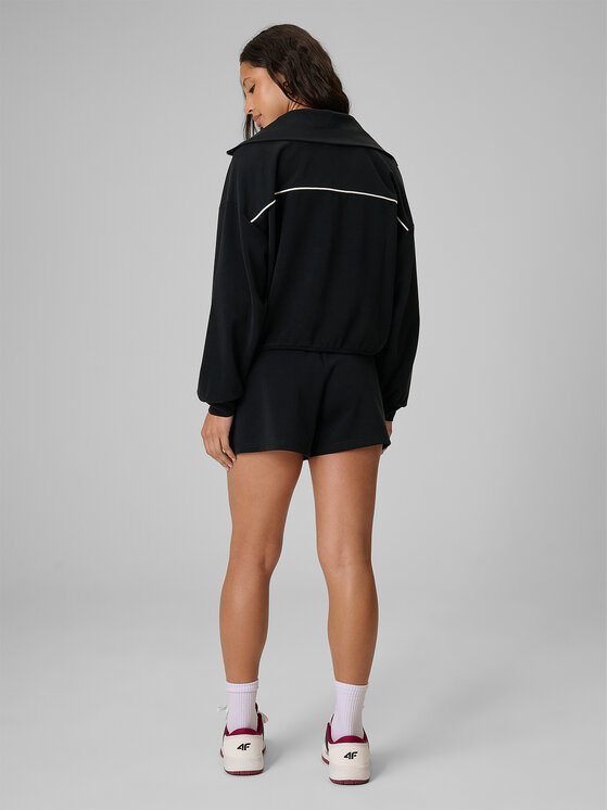 4F 4F Szorty sportowe COURT SOCIETY Czarny Regular Fit