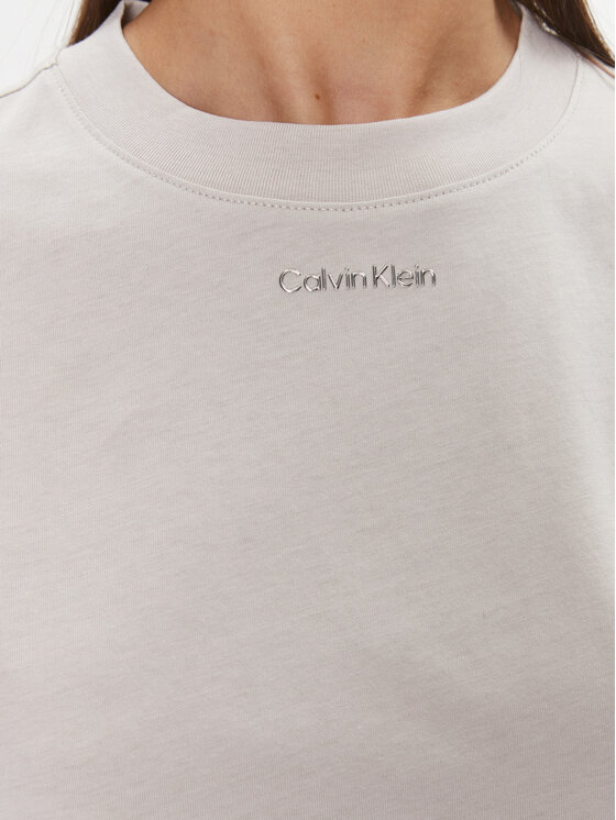 Calvin Klein Calvin Klein Футболка Metallic Micro Logo T Shirt K20K206967 Бежевий Regular Fit