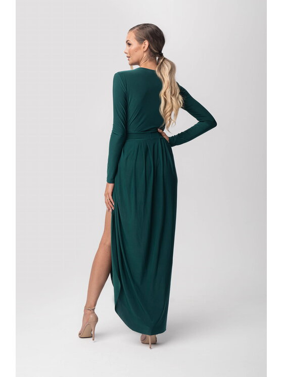 Aurora Aurora Večerní šaty Elen Zelená Feminine Fit
