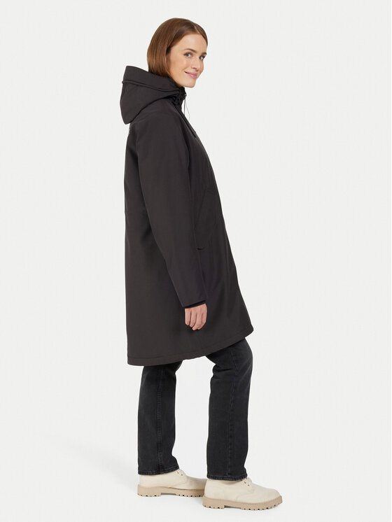 Didriksons Didriksons Parka Fia 505372 Fekete Relaxed Fit