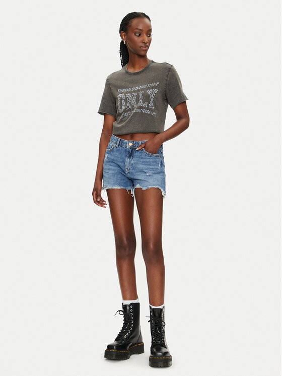 ONLY ONLY T-shirt Lucy 15332190 Crna Regular Fit