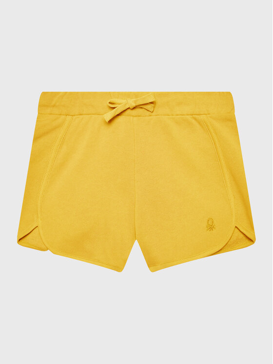 United Colors Of Benetton United Colors Of Benetton Sportske kratke hlače 3J70G900O Žuta Regular Fit