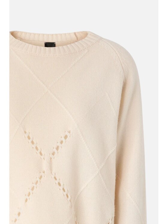 PINKO PINKO Sweter Berna Pull Beżowy Regular Fit