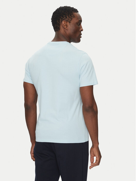Barbour Barbour T-Shirt Essential Sports MTS0331BU17 Błękitny Tailored Fit