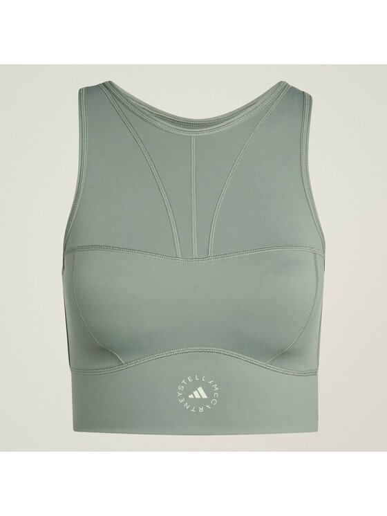 adidas by Stella McCartney adidas by Stella McCartney Biustonosz sportowy By Stella McCartney Training Crop Top Zielony
