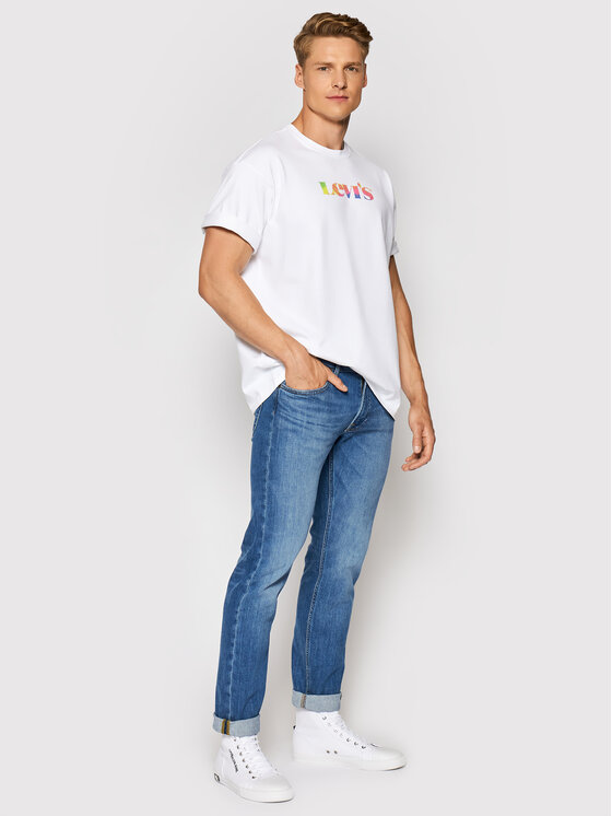 T-shirt Vintage Fit Graphic Tee 87373-0014 Bianco