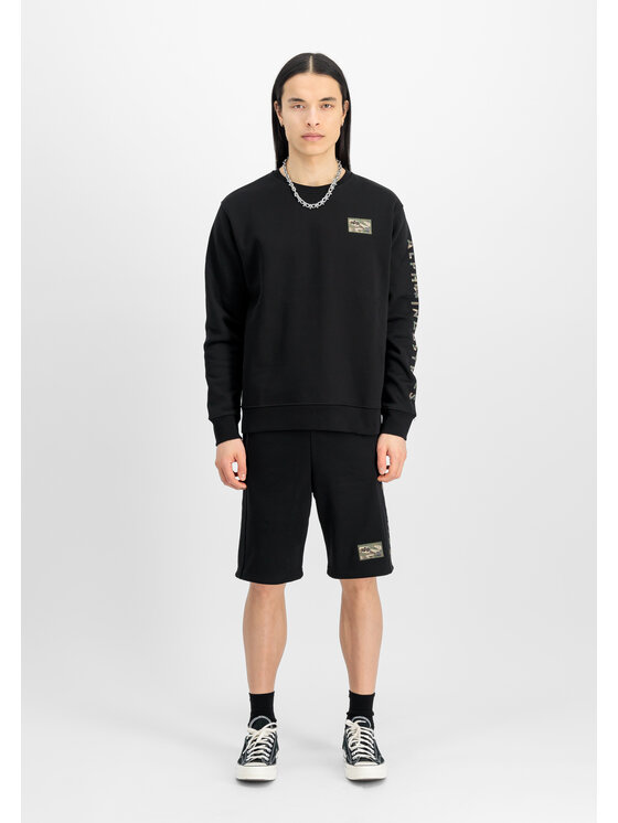 Alpha Industries Alpha Industries Szorty Camo Jogger Short Czarny Regular Fit