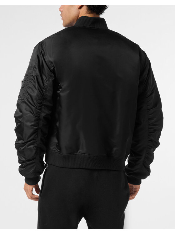 Plein Sport Plein Sport Kurtka bomber 24019 Czarny Regular Fit