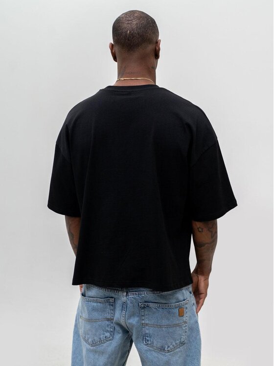 Urban City Urban City T-Shirt 129044 Czarny Boxy Fit