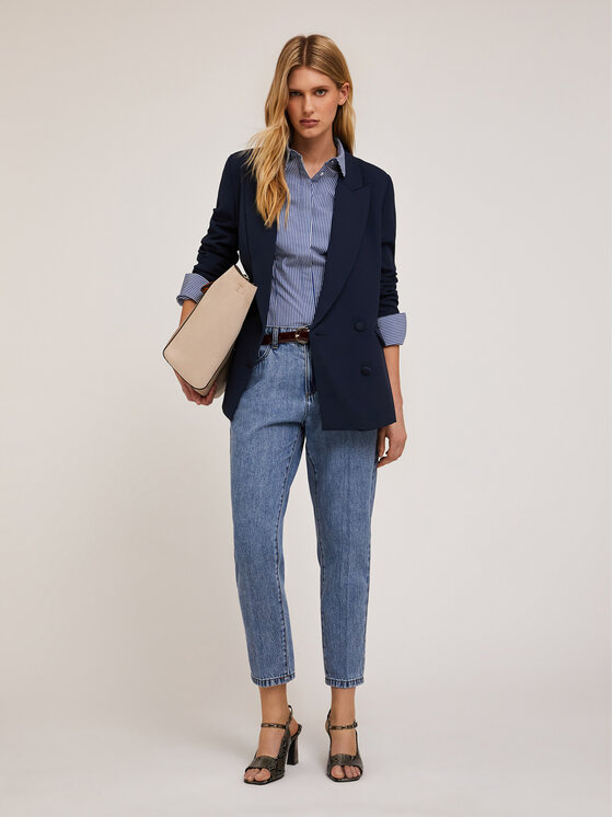 Motivi Motivi Giacca outdoor Q657Q000839N034 Blu Over Fit