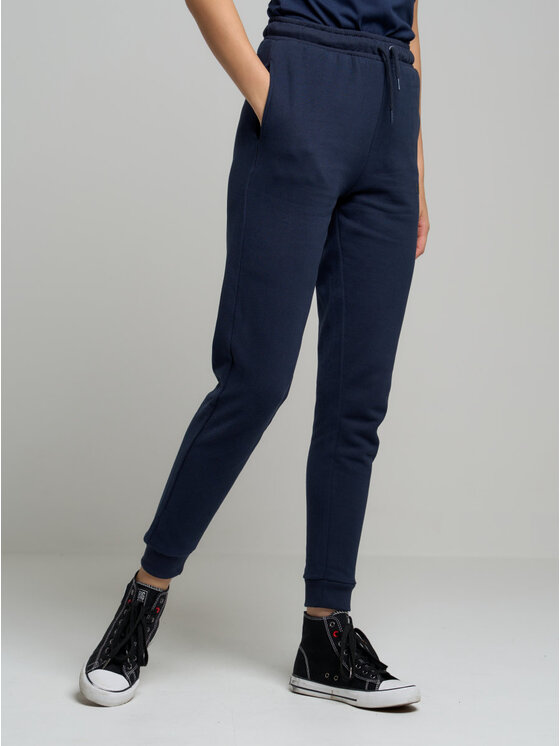 BIG STAR BIG STAR Spodnie dresowe kathy_403 Granatowy Basic Fit