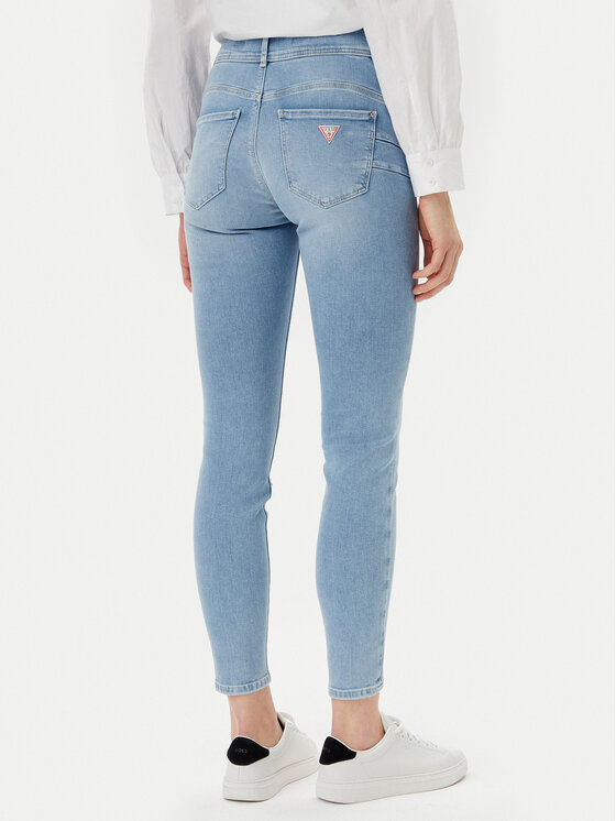 Guess Guess Džinsi W5GA34 D5PY2 Zils Skinny Fit