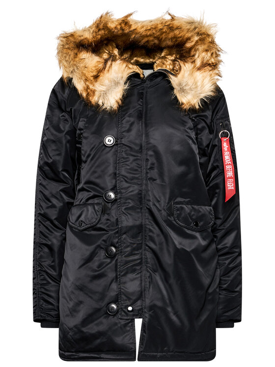 Alpha Industries Parka N3B Vf 113007 Czarny Regular Fit