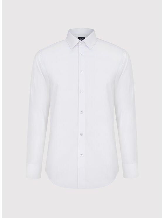Pako Lorente Pako Lorente Koszula P25BN-1X-001 Biały Slim Fit