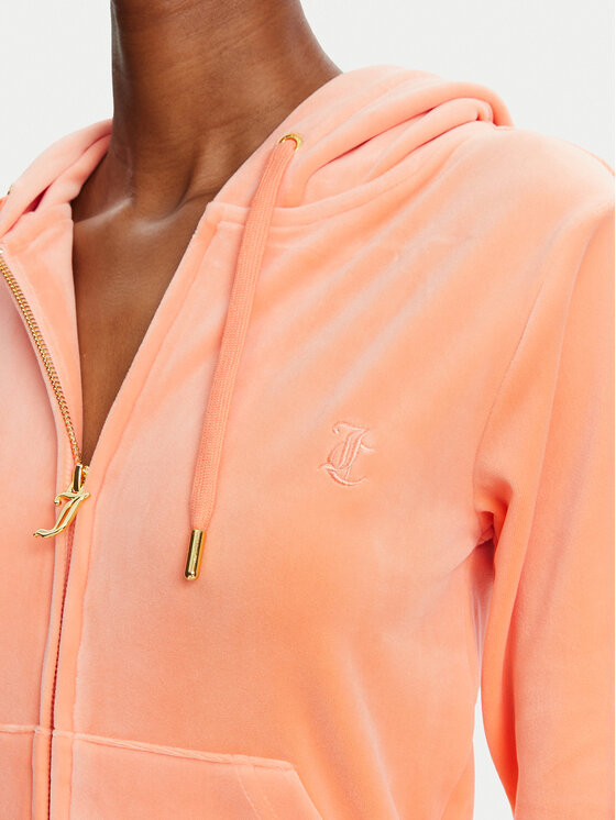 Juicy Couture Juicy Couture Світшот Robertson JCAP176 Оранжевий Slim Fit