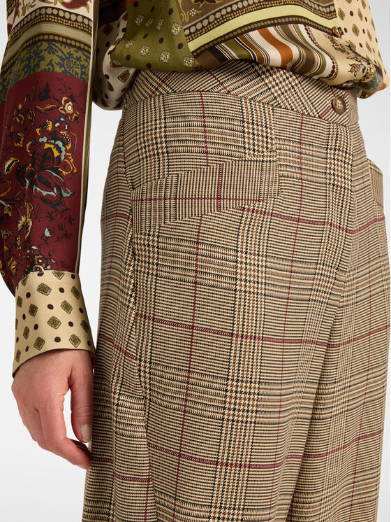 Elena Mirò Elena Mirò Pantaloni di tessuto P058P100593N001 Bordeaux Regular Fit