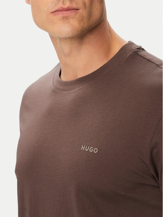HUGO HUGO T-krekls Dero222 50466158 Brūns Regular Fit