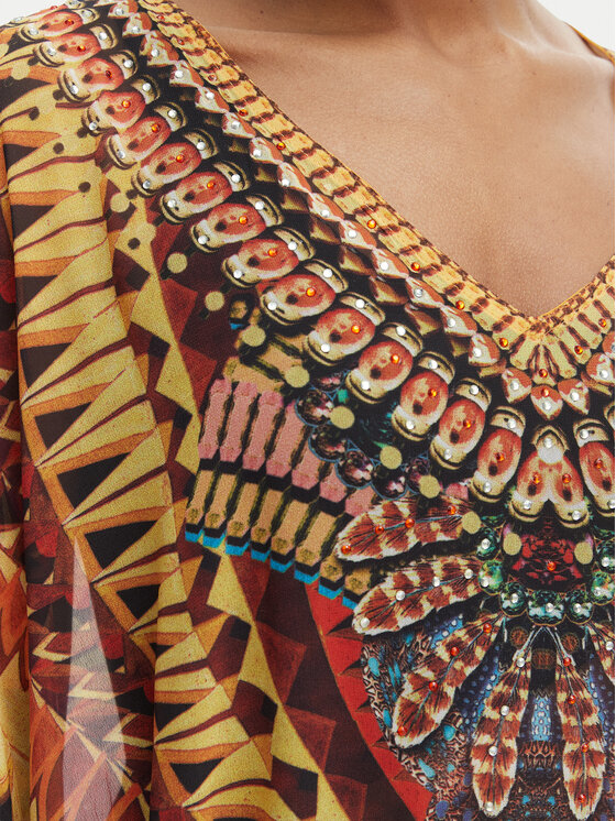 Iconique Iconique Pončo Fuego IC26-121 Pisana Relaxed Fit