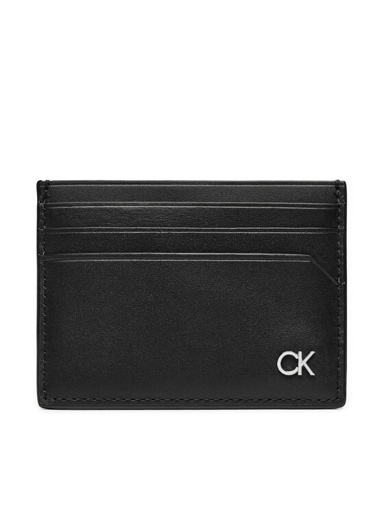 Calvin Klein Kredītkaršu turētājs Metal Ck Cardholder 6Cc K50K512286 Melns