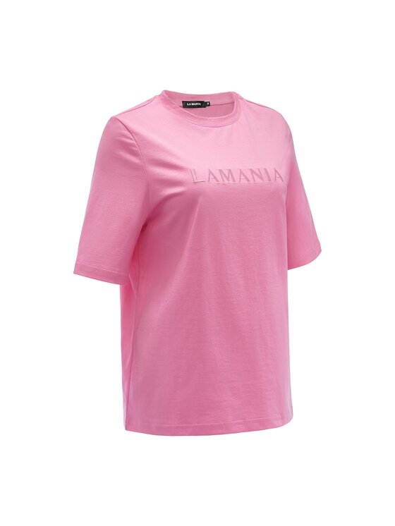 La Mania La Mania T-shirt LUCY 2 Rosa Basic Fit