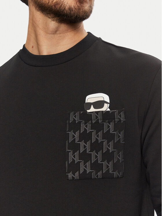 KARL LAGERFELD KARL LAGERFELD Mikina 705097 551951 Čierna Regular Fit