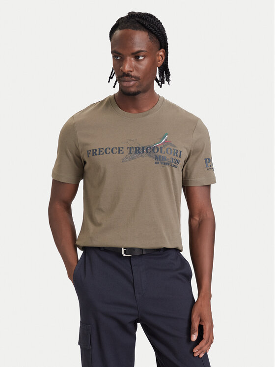 Aeronautica Militare Aeronautica Militare T-Shirt 262TS2541UJ00750 Χακί Regular Fit