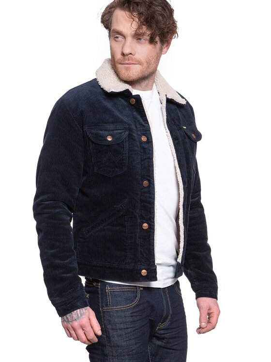 Wrangler Wrangler Giubbotto invernale 124MJ SHERPA Blu Regular Fit