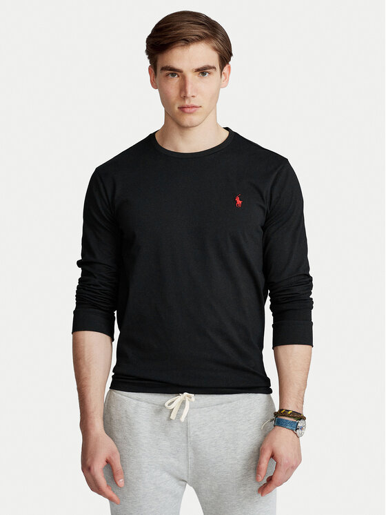 Polo Ralph Lauren Polo Ralph Lauren Majica z dolgimi rokavi Classics 710671468001 Črna Custom Slim Fit
