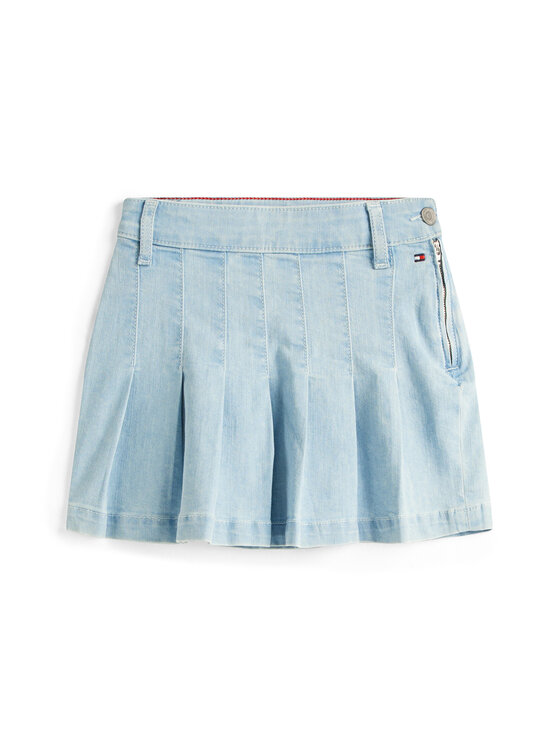 Tommy Hilfiger Tommy Hilfiger Džínsová sukňa KG0KG08743 Modrá Regular Fit