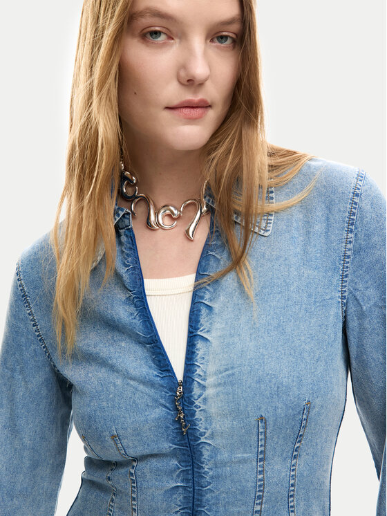 Desigual Desigual Džinsa kleita Lonan 26SWVD03 Zils Slim Fit